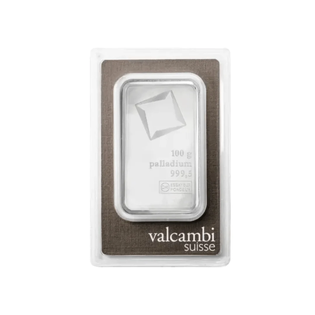 Lingot Palladium 100g – Édition Collection Valcambi