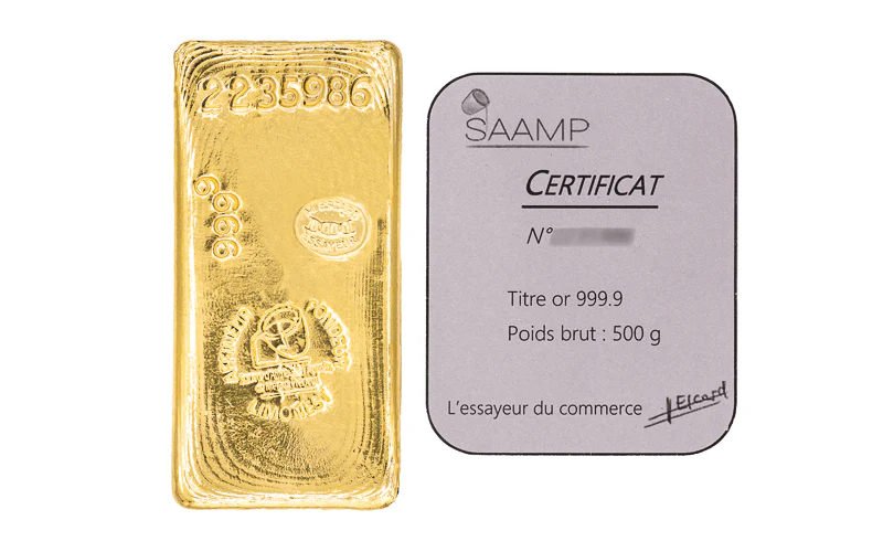 Lingot d'or 500g - SAAMP - Image 3