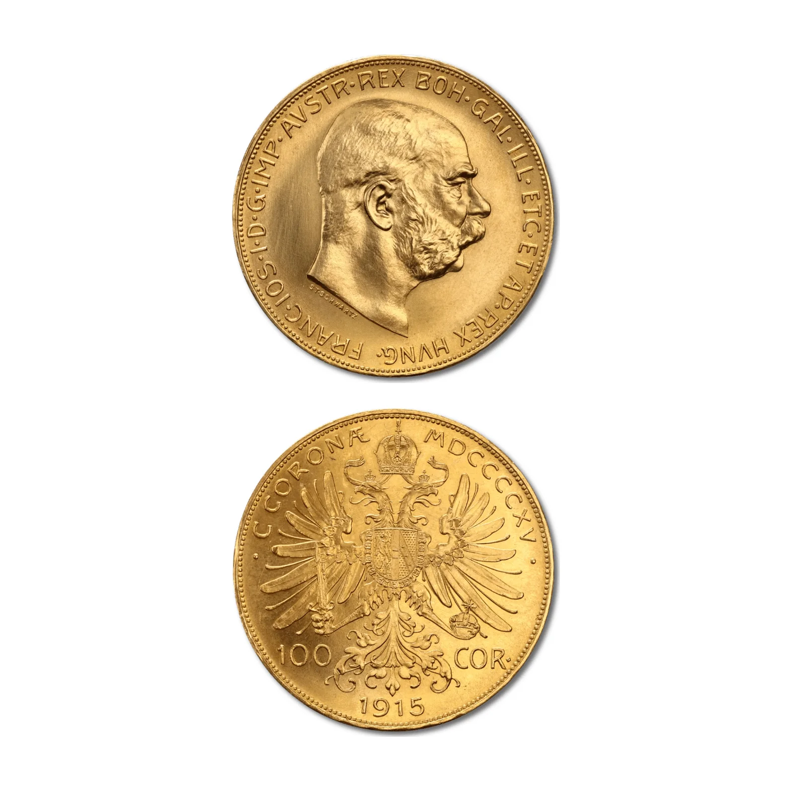 Pièce 100 Couronnes François-Joseph Ier – Un Trésor Historique Autrichien
