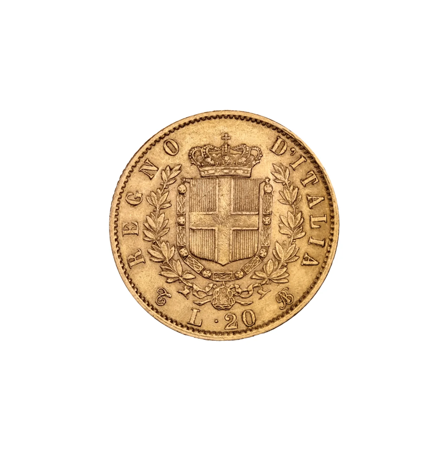 Pièce 20 Lire Victor-Emmanuel II - Image 3