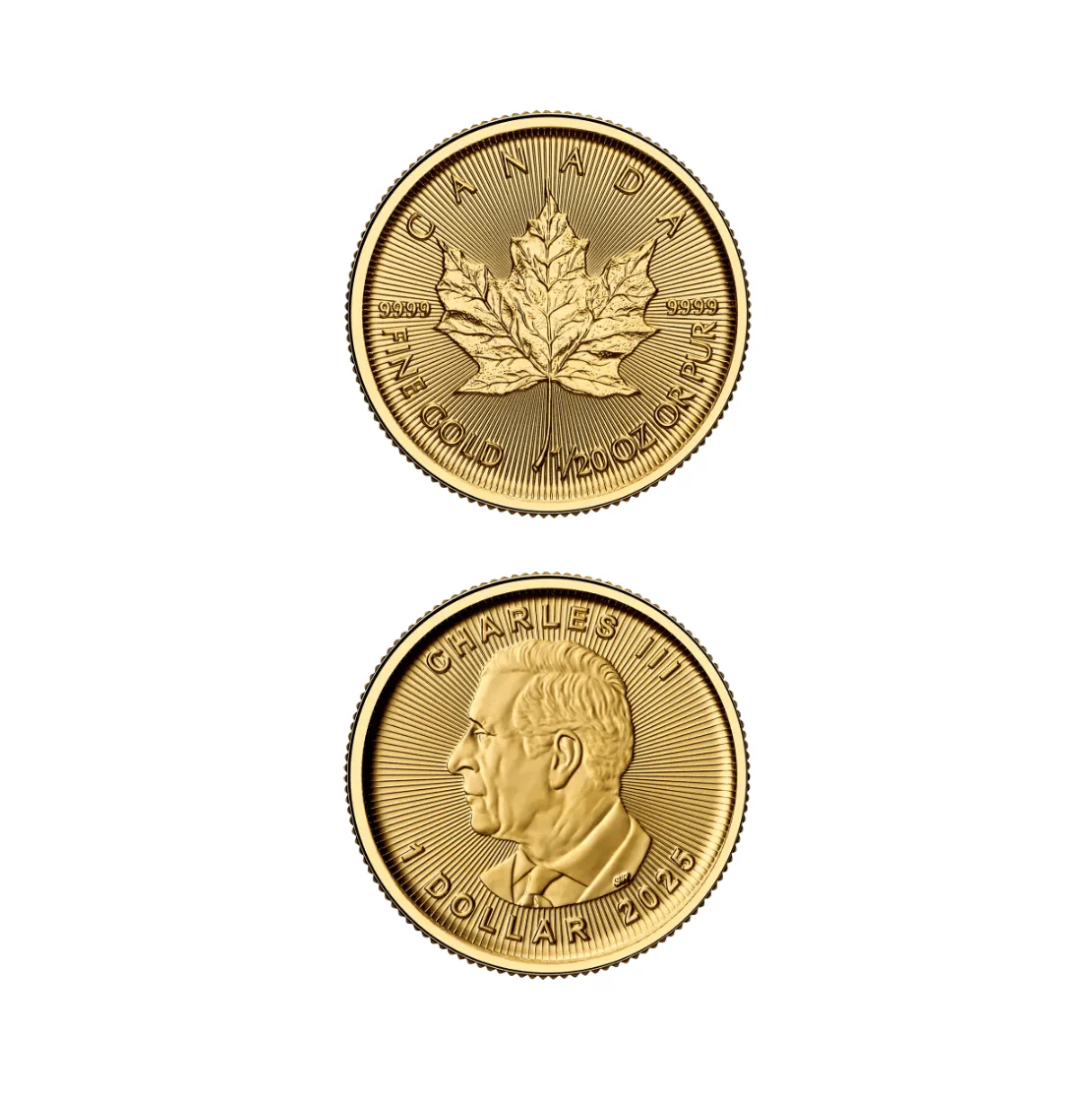 Pièce Maple Leaf 1/20 Once Or