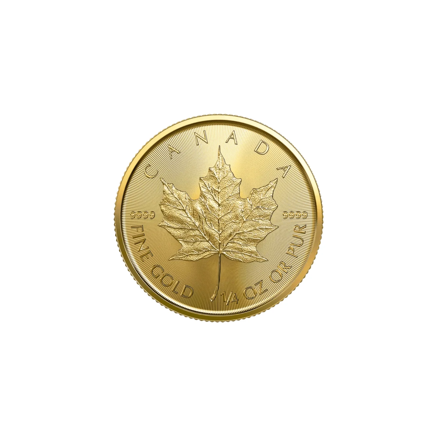 Pièce Maple Leaf 1/4 Once Or - Image 2